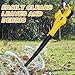 Cordless Leaf Blower Cordless Electric Leaf Blower with Powerful Motor 135mph Speed Lightweight Ergonomic Design Portable Handheld Yard Cleaning Tool for Home Garden Maintenance A