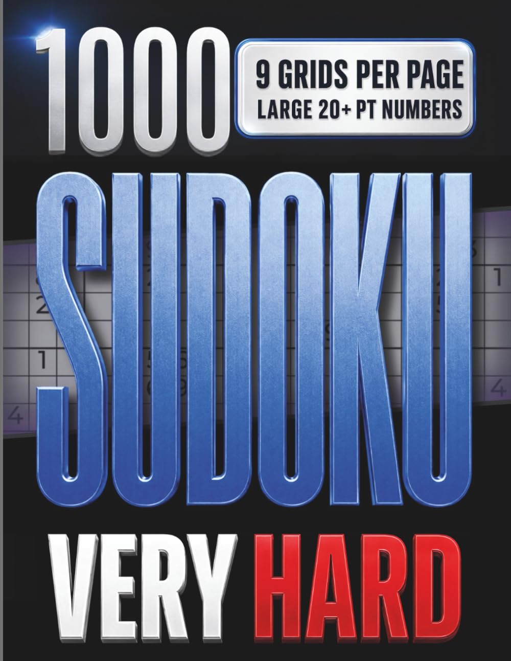 1000 sudoku: Vol. 5: Very Hard Large Print Sudoku Puzzles – 1000 Advanced Brain Games for Adults & Seniors