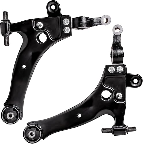 Miniatura 3 de Detroit Axle - 8 brazos de control inferiores delanteros sin rótulas, varillas de acoplamiento exteriores interiores y botas de estante para Kia