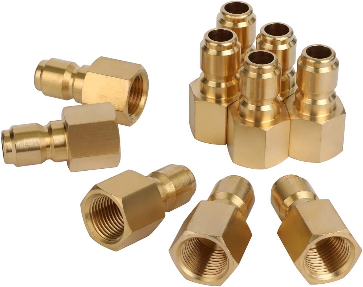 WYNNsky Pressure Washer Quick Connect Plug, 3/8 Inch NPT