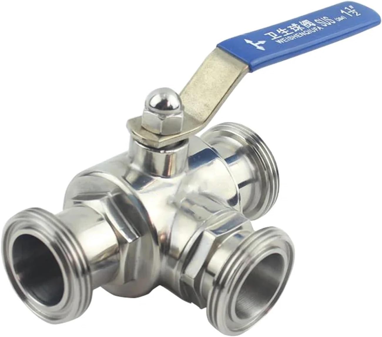 SXQWEPGOM 19mm SMS接続端 SUS 304 ステンレス鋼 Lポートティー 3ウェイボールバルブ ホームブリュービール