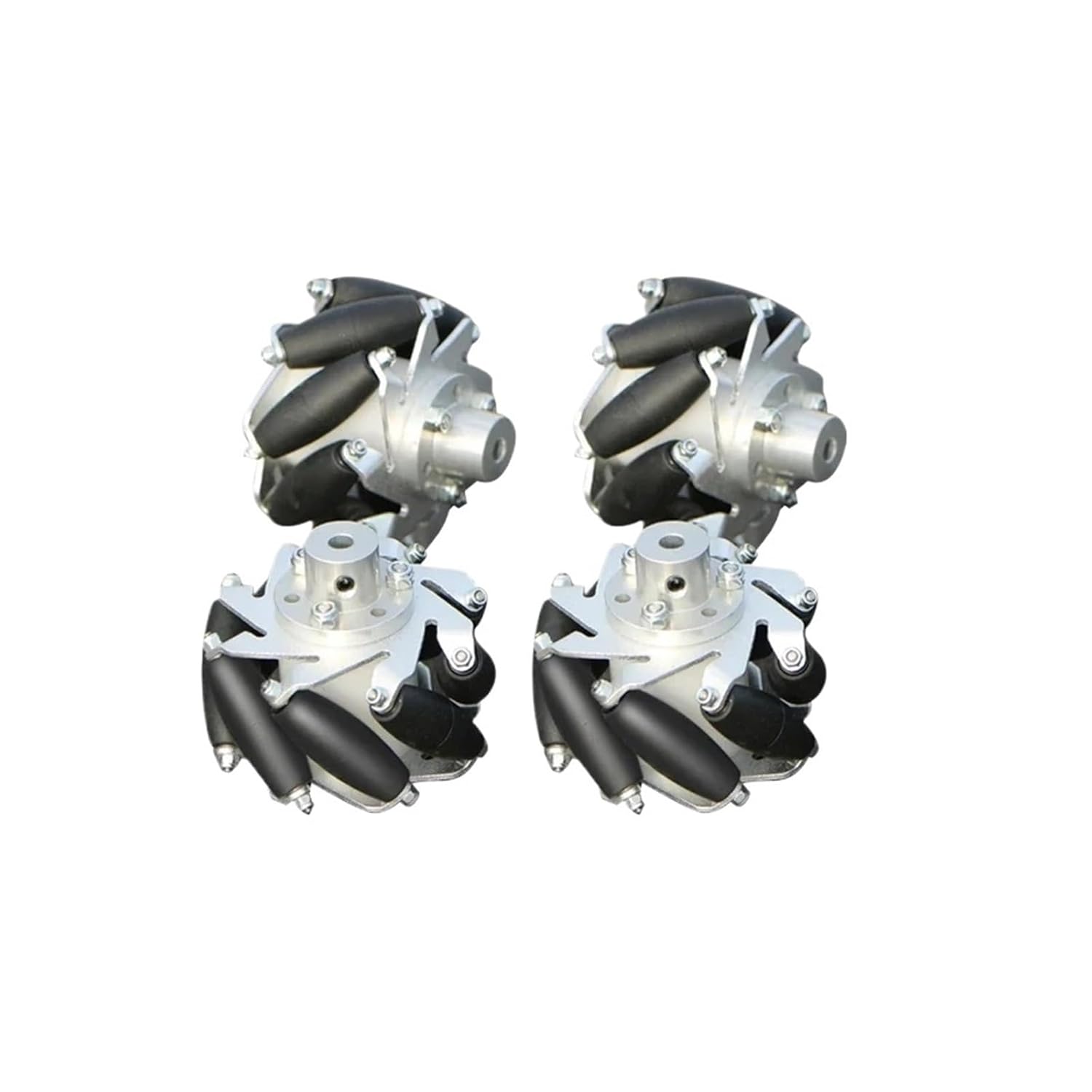 100mm Aluminum Alloy Metal Mecanum Wheel Omni-Directional Wheel for Ardo RpPi DIY Robotic Car(10mm)
