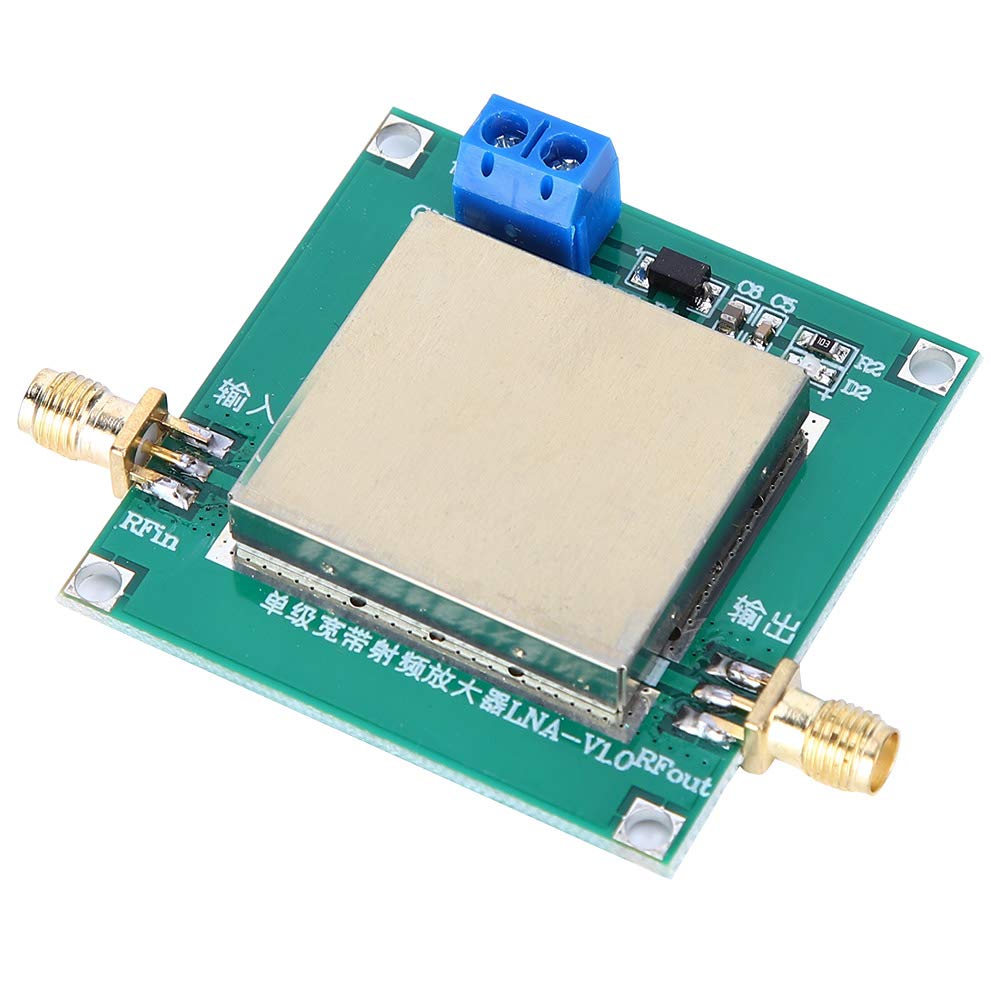 Walfront Amplificateur RF Bande Large Faible Bruit LNA (1 à 3000 MHz, Gain 20 dB) 12 V CC pour Ondes Courtes, Diffusion FM, Récepteur Télécommande