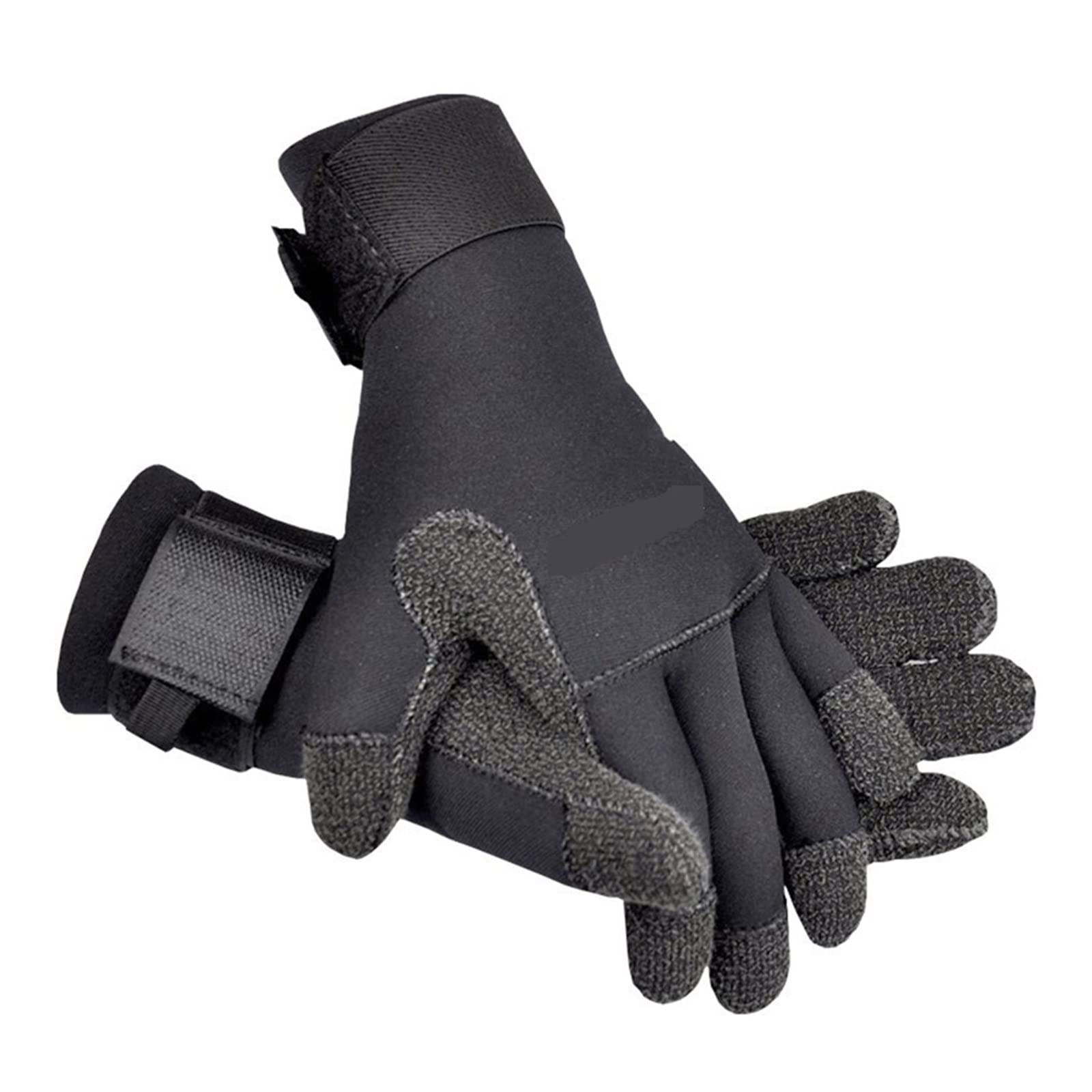 guantes de buceo Guantes De Buceo De 5MM For Caza Submarina Equipo Antideslizante Resistente Al Desgaste Guantes Negros Ajustables Resistentes A Las Puñaladas Para hacer snorkel, nadar y bucear.(Size:
