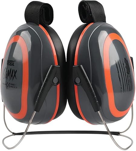 Miniatura 7 de GREEN DEVIL Orejeras de protección auditiva SNR 27dBNRR 22dB Reducción de ruido Orejeras para la cabezacasco montadodetrás de la cabeza