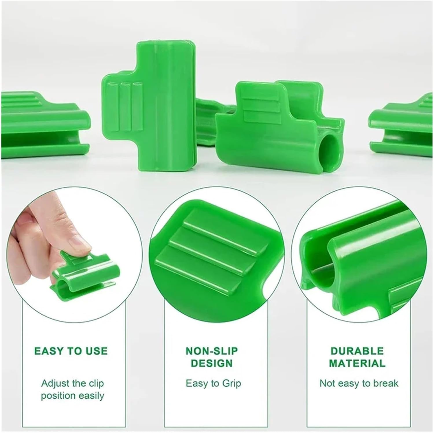 Greenhouse Clamps Garden Hoops Greenhouse Clip, Suitable For Securing Trellises And Plant Supports For Fixing Plant Cover(8mm)