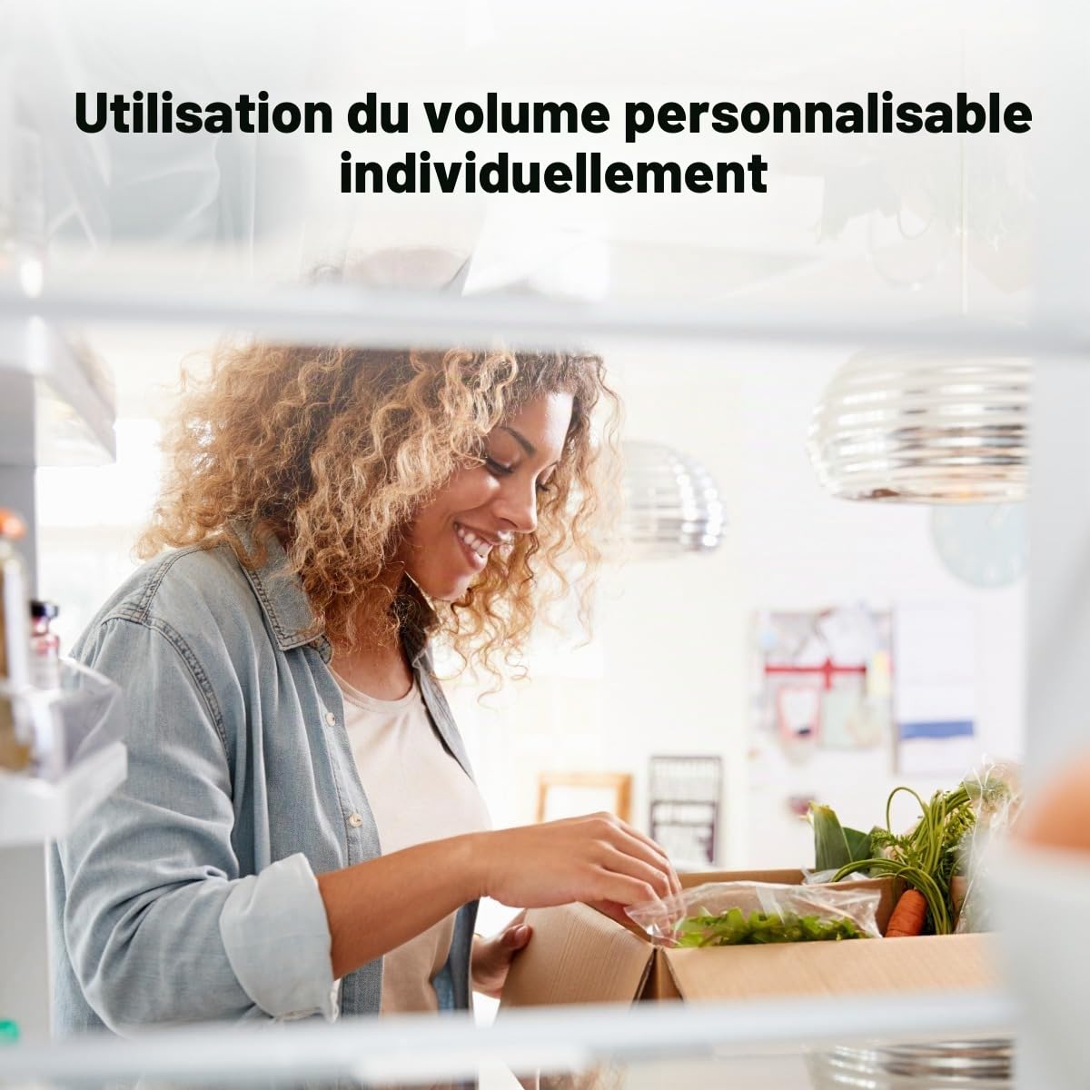 Bomann Réfrigérateur 133L inox VS2185-1-inox, Capacité nette : 133 litres, Éclairage intérieur à DEL, Contrôle de la température en continu, 3 clayettes en verre