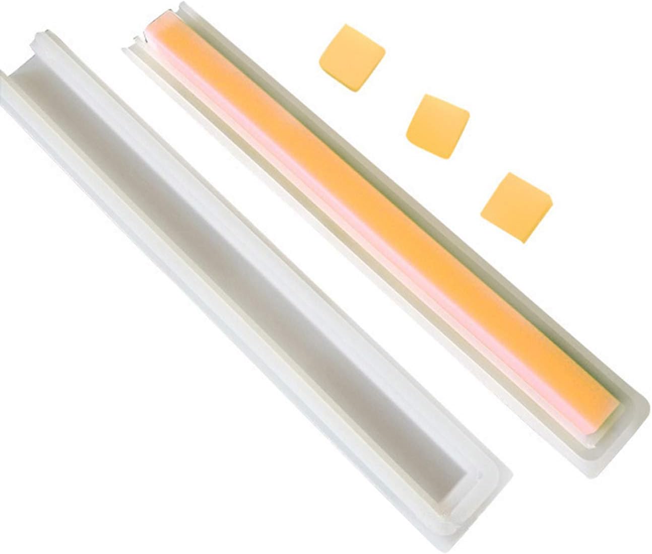 POOSR 1Set Acrilico Tirando Caleidoscopio Sapone Former 1000 Ml Tubo Silicone Saponi Forma