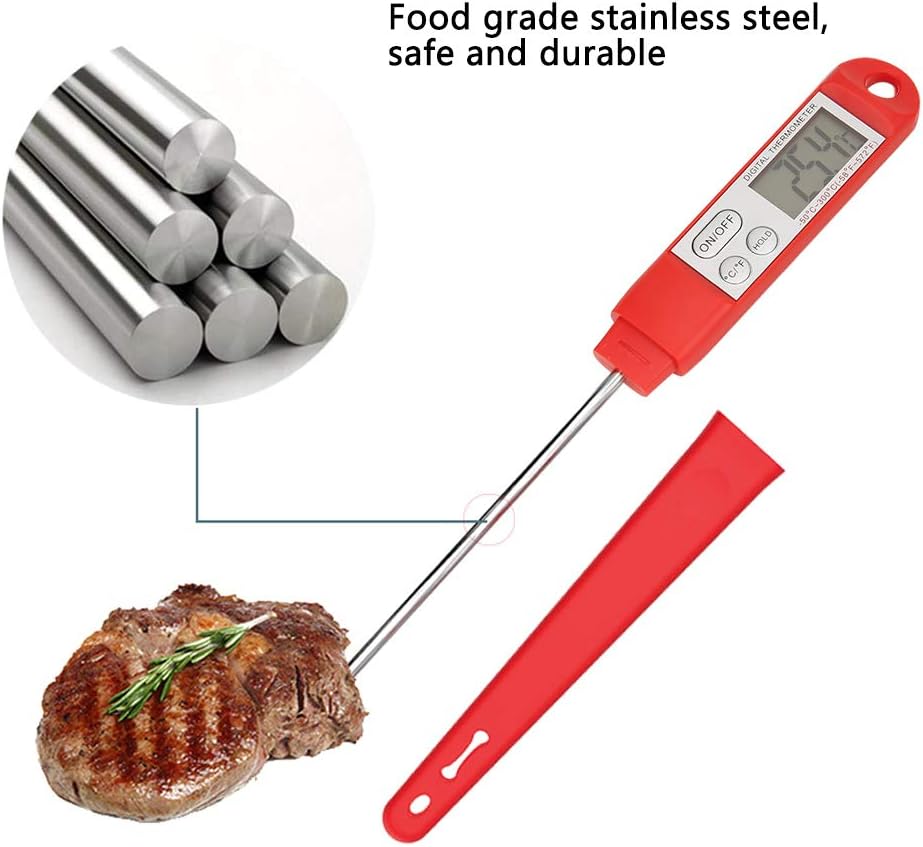 Review Probe Type Digital Instant Read Meat Thermometer, Waterproof