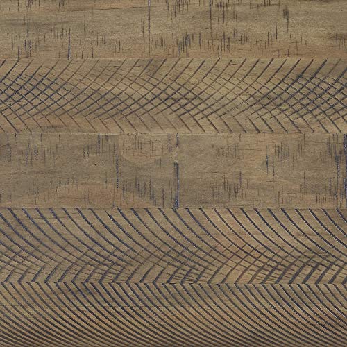 Signature Design by Ashley Aldwin Farmhouse Square End Table with Crossbuk Details, Light Brown - Image 6