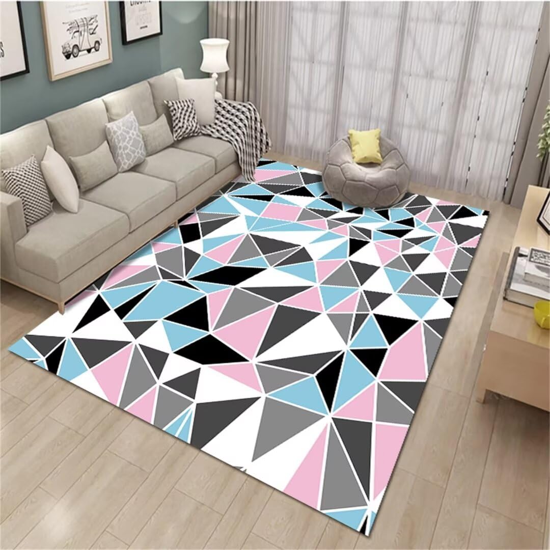 Tapis de salon 130X190CM géométrique pour chambre ado