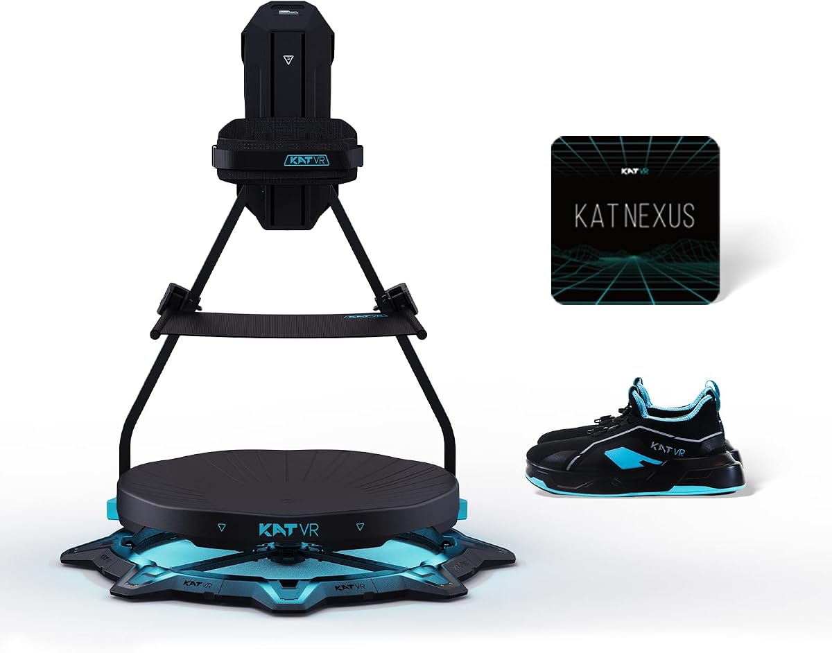 KAT Walk C2 VR Series | 360° Omnidirectional Walking Pad & Accessories for Immersive VR Gaming & Fitness | Compatible with SteamVR, Quest, Oculus | Plus E | US Size 13