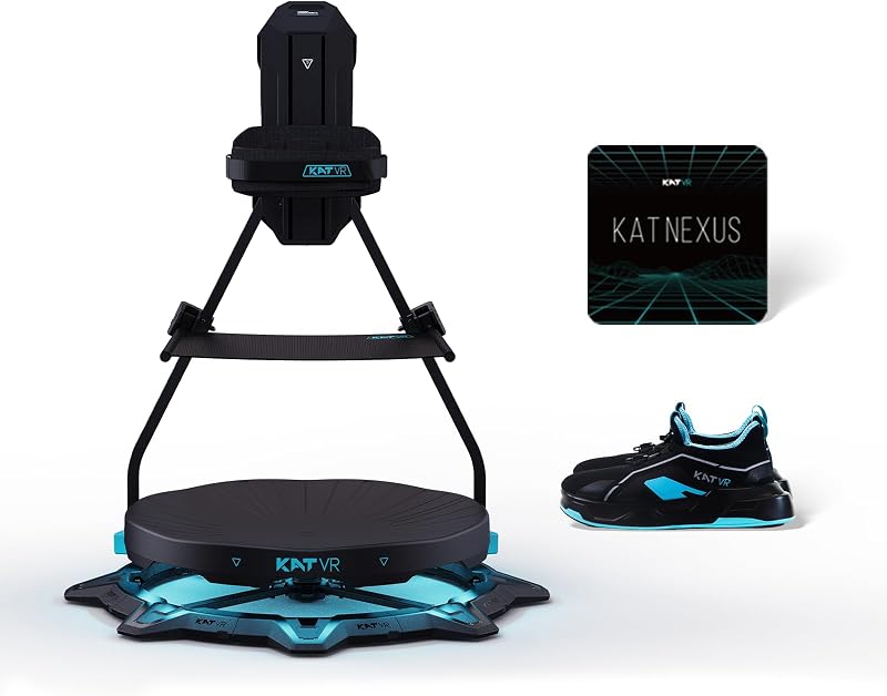 KAT Walk C2 VR Series | 360° Omnidirectional Walking Pad & Accessories for Immersive VR Gaming & Fitness | Compatible with SteamVR, Quest, Oculus | Plus E | US Size 13