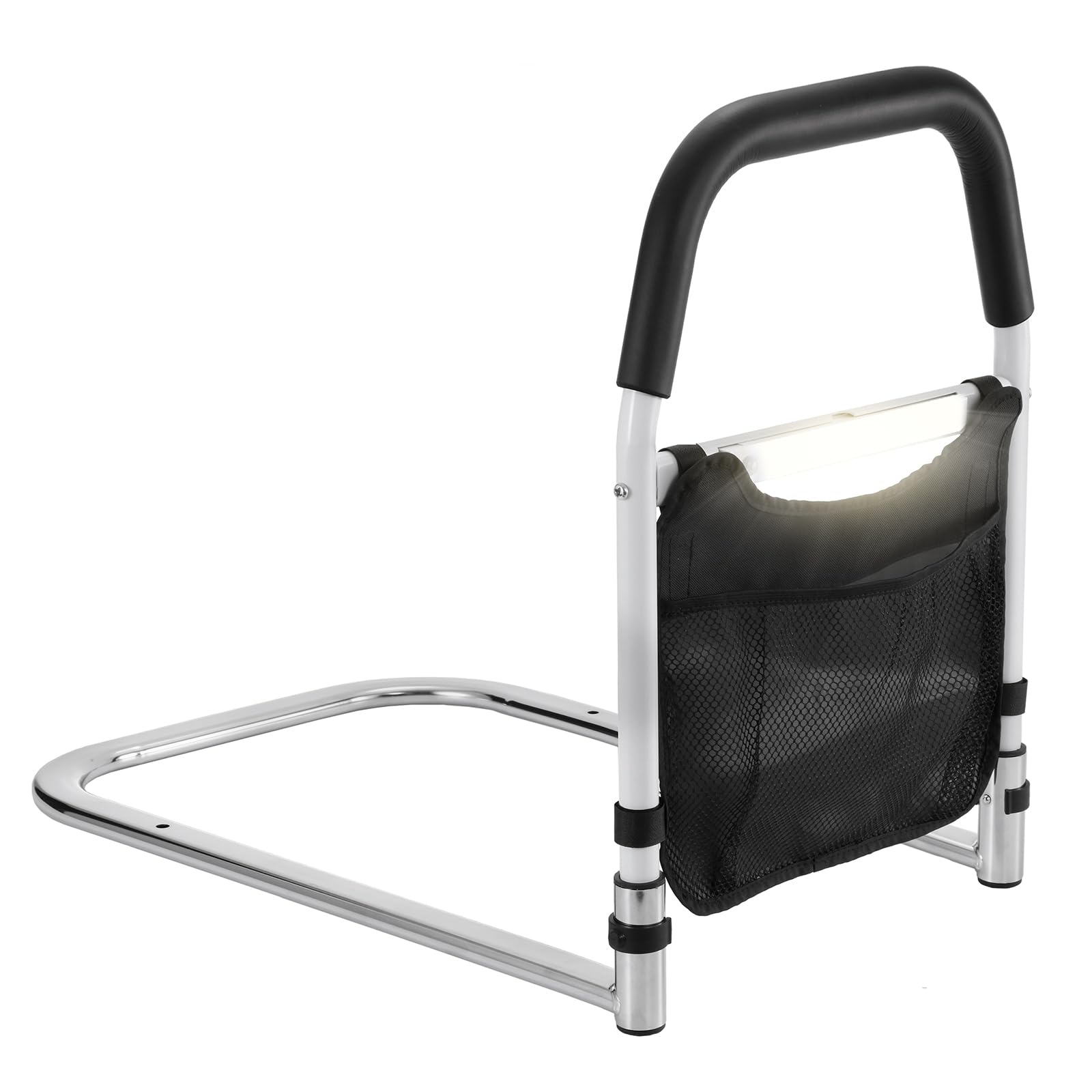 Dyna-Living Bed Rails for Elderly Adults with USB Light, Bed Assist Rail Bed Guards with Storage Bag Bed Lever Fall Prevention for Seniors,Handicap,Pregnant Women