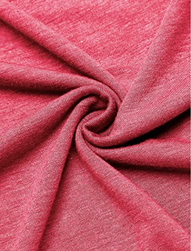 Summer Tops for Women Sleeveless Workout Tank Top Racerback Solid Shirts Watermelon Red XXL