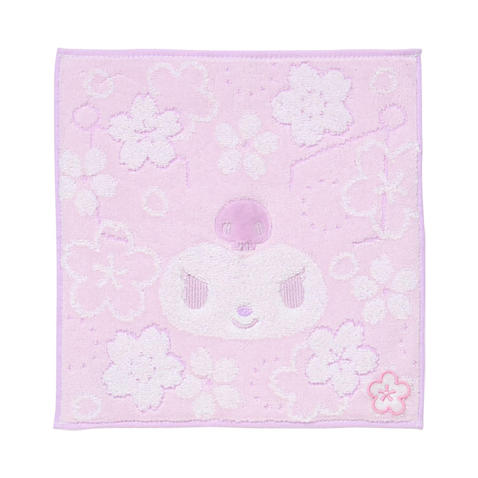 Sanrio Kuromi Sakura Petite Towel Cotton Handkerchief 9.8in Japan