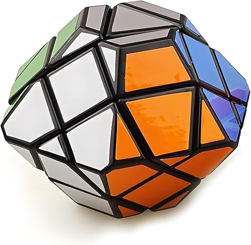 SUN-WAY Cubo de velocidad de platillo volador, cubo mágico OVNI Twisty Skewb Puzzle Cube Juguetes para niños y adultos, color negro