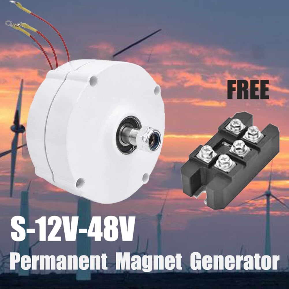 200W 3 Fase Vento per Acqua Turbina Generatore 12V 24V 48V Basso RPM Magnete Permanente Alternatore Alta Efficienza con Raddrizzatore Kit