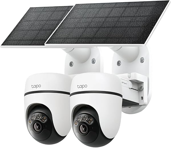 Tapo 2K Outdoor Pan/Tilt Wireless Security Camera, C610 KIT(2-Pack)