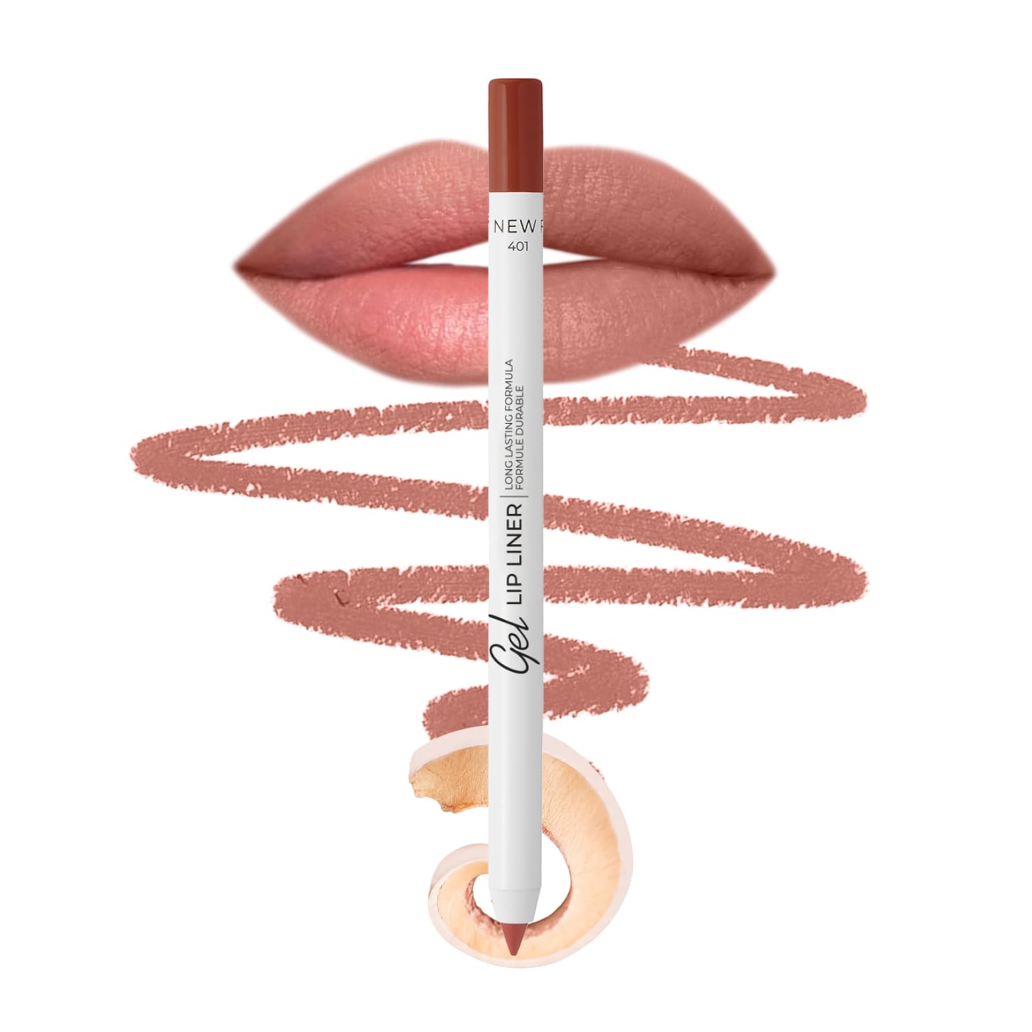 Amazon.com : Lamel Gel Lip Liner Pencil - Nude - 2-in-1 Waterproof