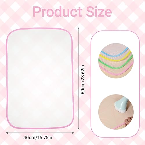 Miniatura 2 de Paquete de 4 paños de prensado para planchar, malla resistente al calor, tela de planchado de costura de 15.7 x 23.6 in, almohadilla protectora de