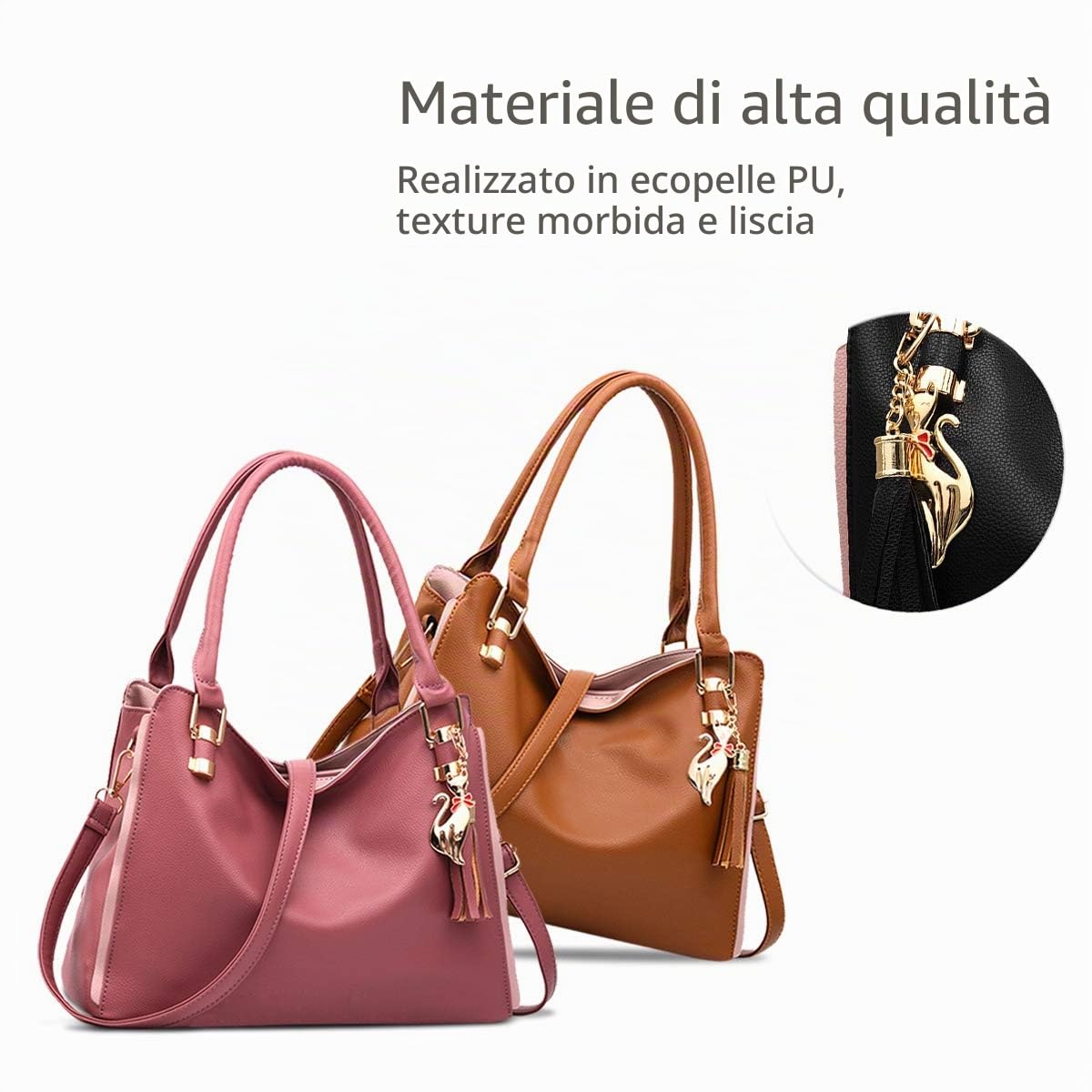 NICOLE&DORIS Borsa a tracolla per donna Hobos e borse a tracolla per donna Borse di moda Grande Tote Bag