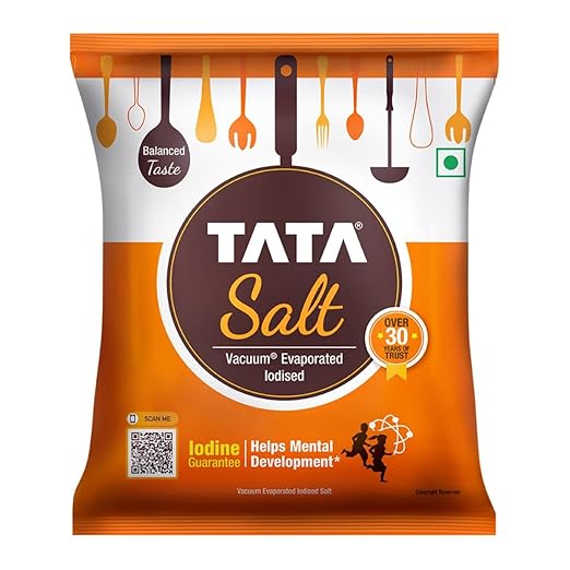 Tata Salt, Vacuum Evaporated Iodised, 1kg Pouch