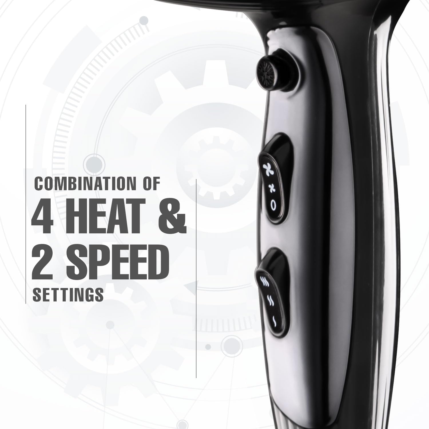 VEGA PROFESSIONAL Pro Xpert Dry 2800W Hair Dryer for Women & Men | Professional Blow Dryer with Combination of 4 Heat & 2 Speed Settings & Cool Shot Button, 16 Amp Plug | Salon Hair Styling (VPPHD-10) 2