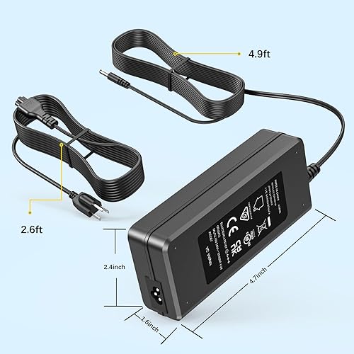 Miniatura 7 de Cargador apto para Hiboy S2 Pro S2 KS4 Pro MAX NEX3 VIFOCUFY 42V UL cable de alimentación para reemplazo Hiboy (solo para modelo de 1 clavija)