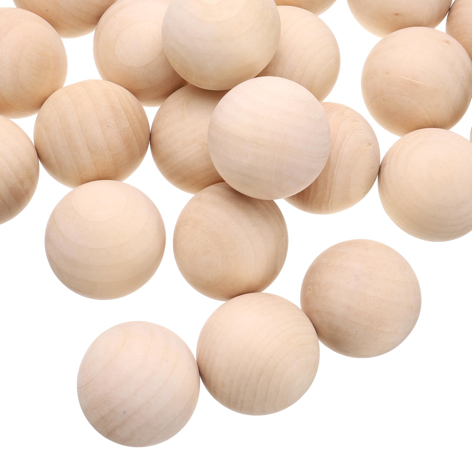 Boules en bois brut 39 mm de diamètre prêtes à peindre sans écharde pour projet DIY