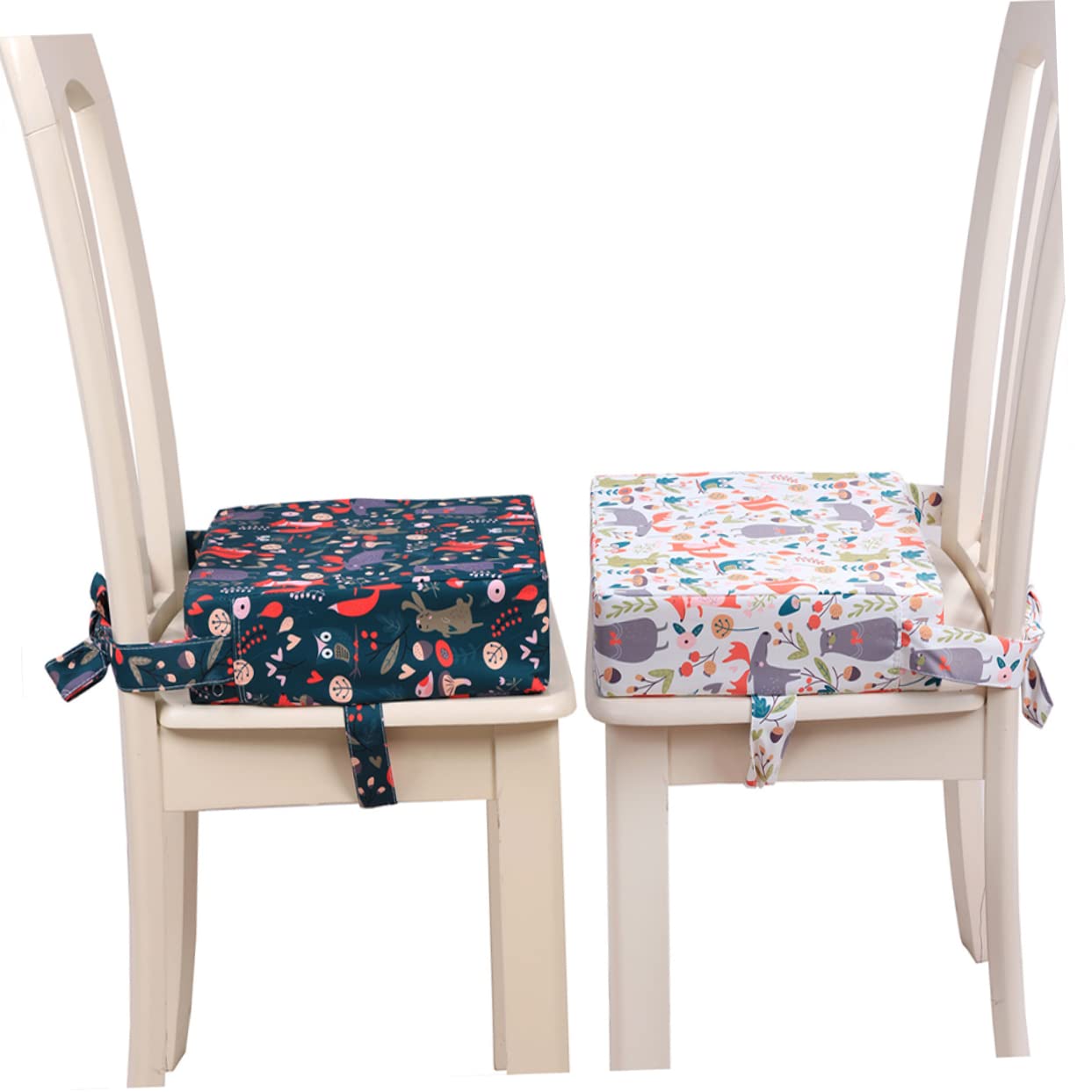 Cabilock Coussin Rehausseur de Chaise Enfant Étanche avec Sangles Réglables Coussin de Salle À Manger pour Bébé Confortable et Sécurisé 12.80X12.80X3.15In