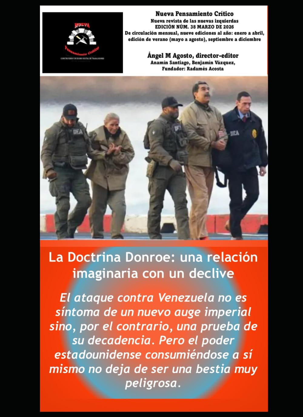 Revista Nueva Pensamiento Crítico Núm. 38 de marzo de 2016