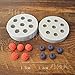 2-Pack Small Size Blueberry & Raspberry Fondant Molds - MoldFun Berry Silicone Mould for Gum Paste, Cupcake Decorating, Polymer Clay, Chocolate, Candy, Gummy (Pink/White)