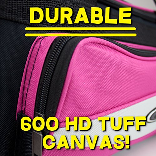 Crown Sporting Goods 600 HD Tuff Cloth Canvas Duffle Bag, 20-Inch/Medium, Pink