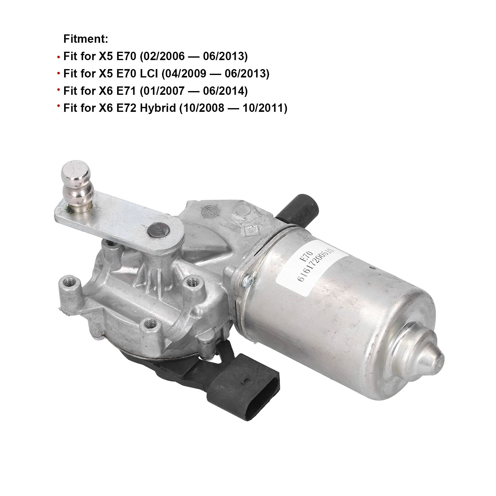 Front Windshield Wiper Motor For BMW X5 X6 E70 E71 E72 - OEM 61617200510 Replacement | Quiet & Easy Install