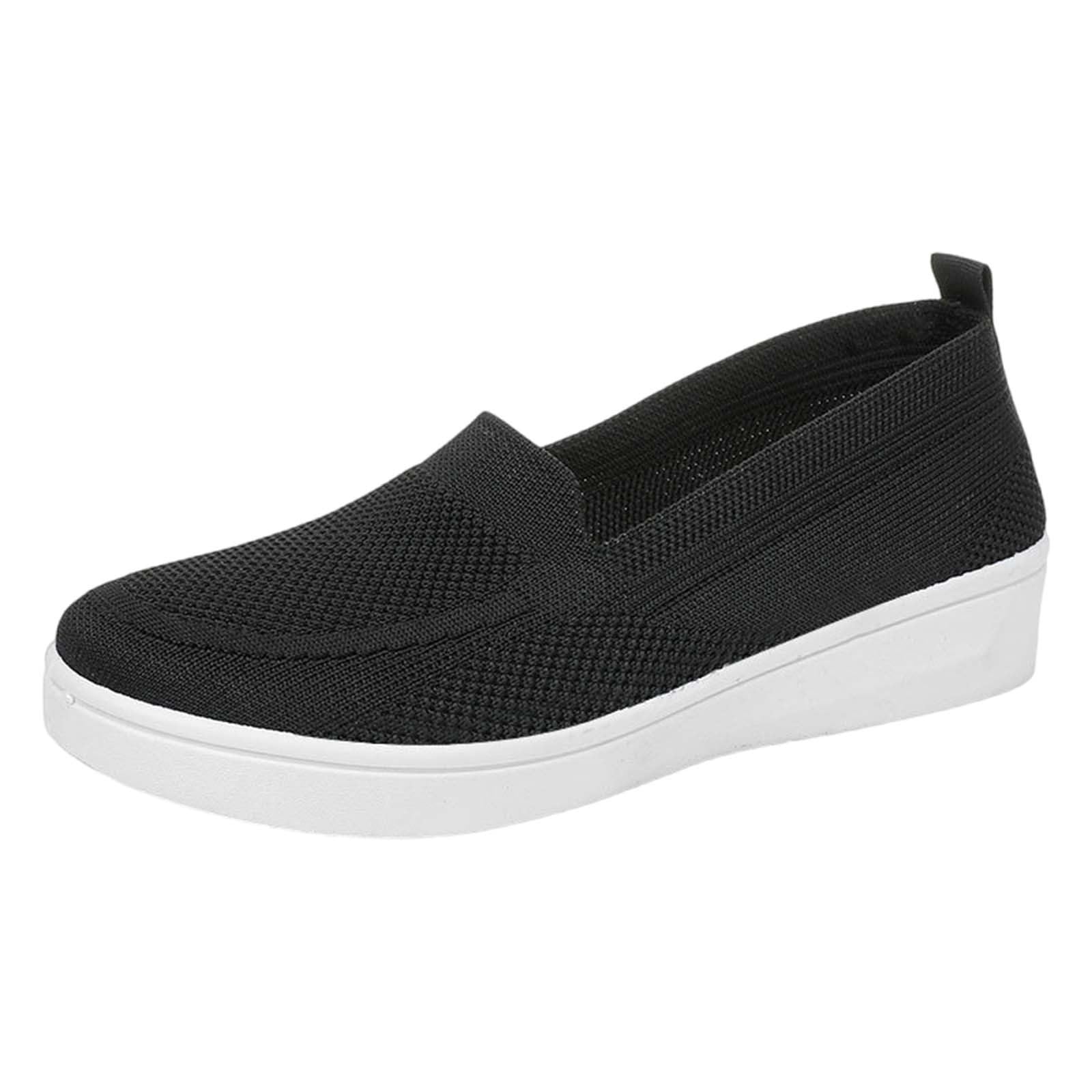 Scarpe Donna Ortopediche Leggero Senza Lacci Scarpe per Diabetici Casual con Supporto per Arco Slip on Sneakers Donna Punta Chiusa Morbida Camminare Estive Sneakers Offerta Barca in Rete Tennis Shoes