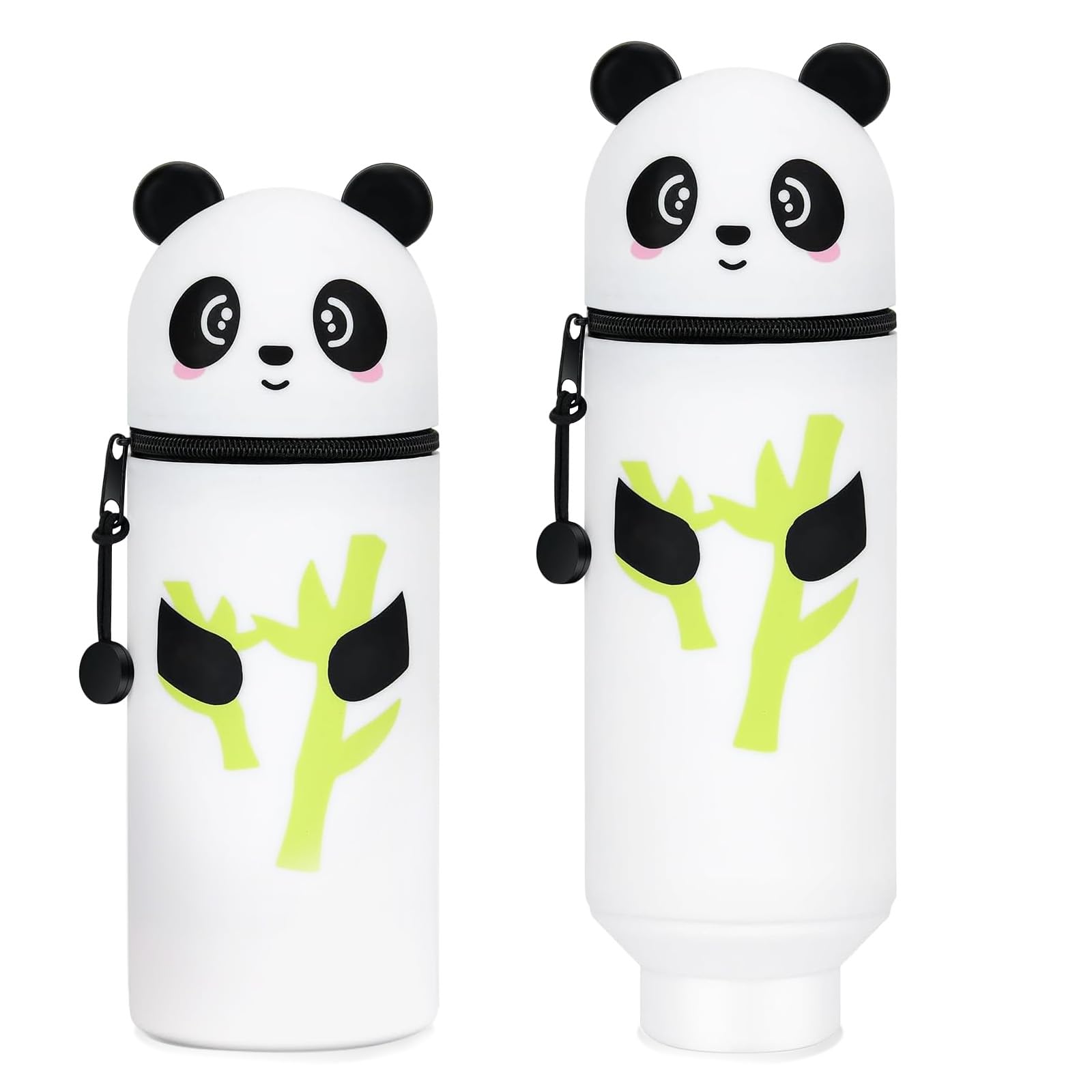 AUNHOKE 2 in 1 Pencil Case in Soft Silicone Panda Pencil Case