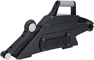 Banjo Taping Tool, Enhanced PP Polypropylene Material Body Gypsum Board Joint Tool Eliminate Dents Comprehensive Treatment Drywall Tape Dispenser with Roller Wheel for Decoration and Renovation