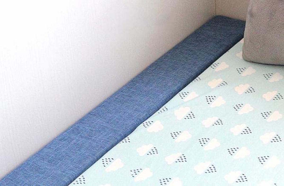 Bed Gap Filler Custom Size Rectangle Bed Bridge Wall Mattress Gap Filler, Soft Foam Headboard Pillow with Removable Cover - Image 2