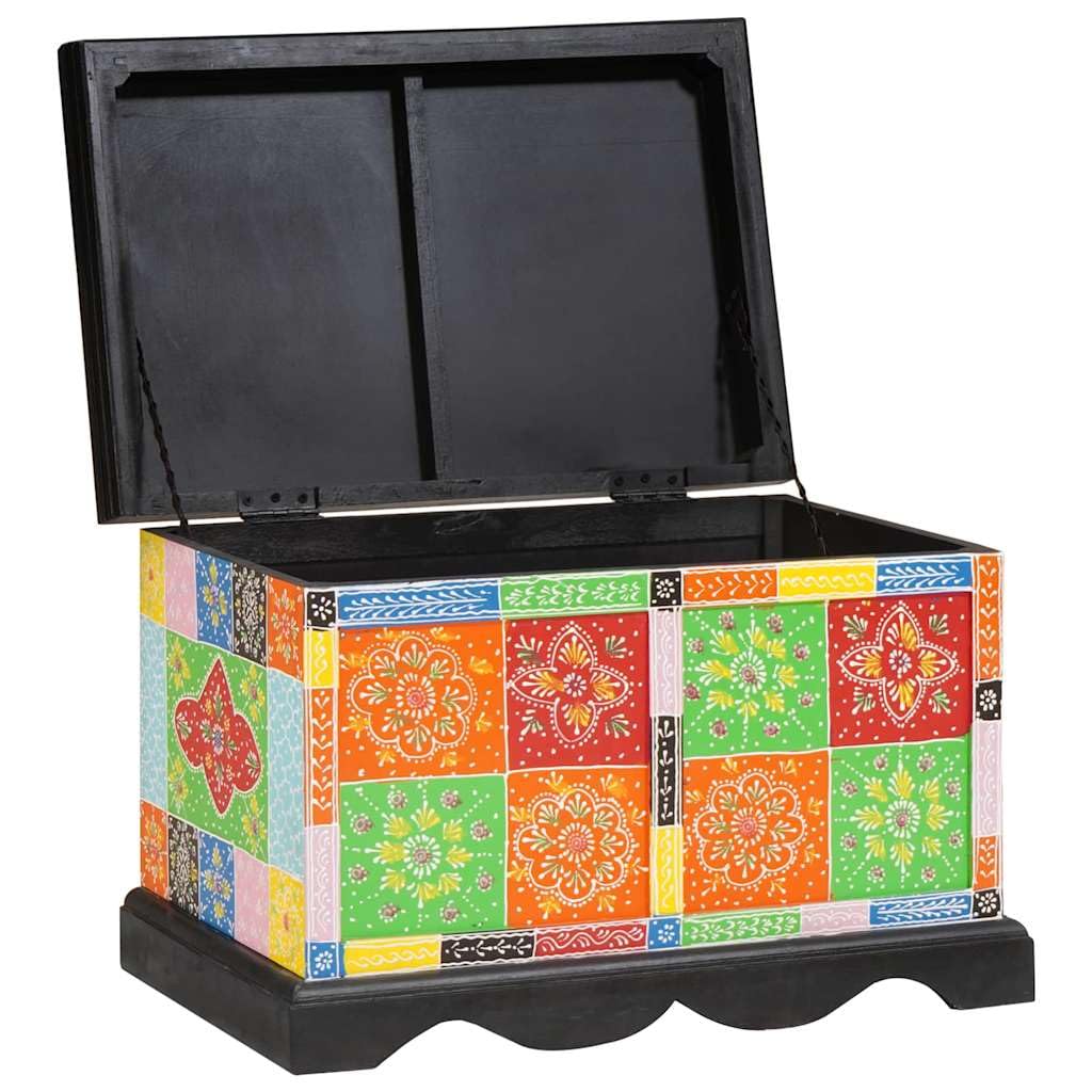 Aufbewahrungsbox Mehrfarbig 60 x 40 x 40 cm Massivholz Mango | Rechteckig, Viel Stauraum, Modernes Design, Fur Kleidung Bucher, Pflegeleicht