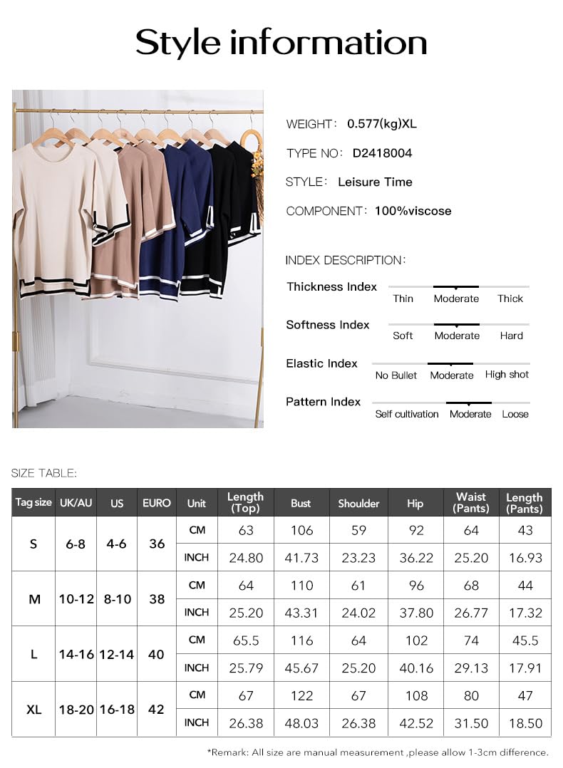 Damskie zestawy odzieży letniej z dzianiny, khaki, koszulka z krótkim rękawem i okrągłym dekoltem, elastyczne spodenki ze sznurkiem, dwuczęściowy strój na co dzień, szczupły, podróże,