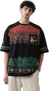 The Souled Store Cultural Code T-Shirt: Men and Boys Short Sleeves Round Neck Graphic Printed Cotton Casual Streetwear Sup Price In India