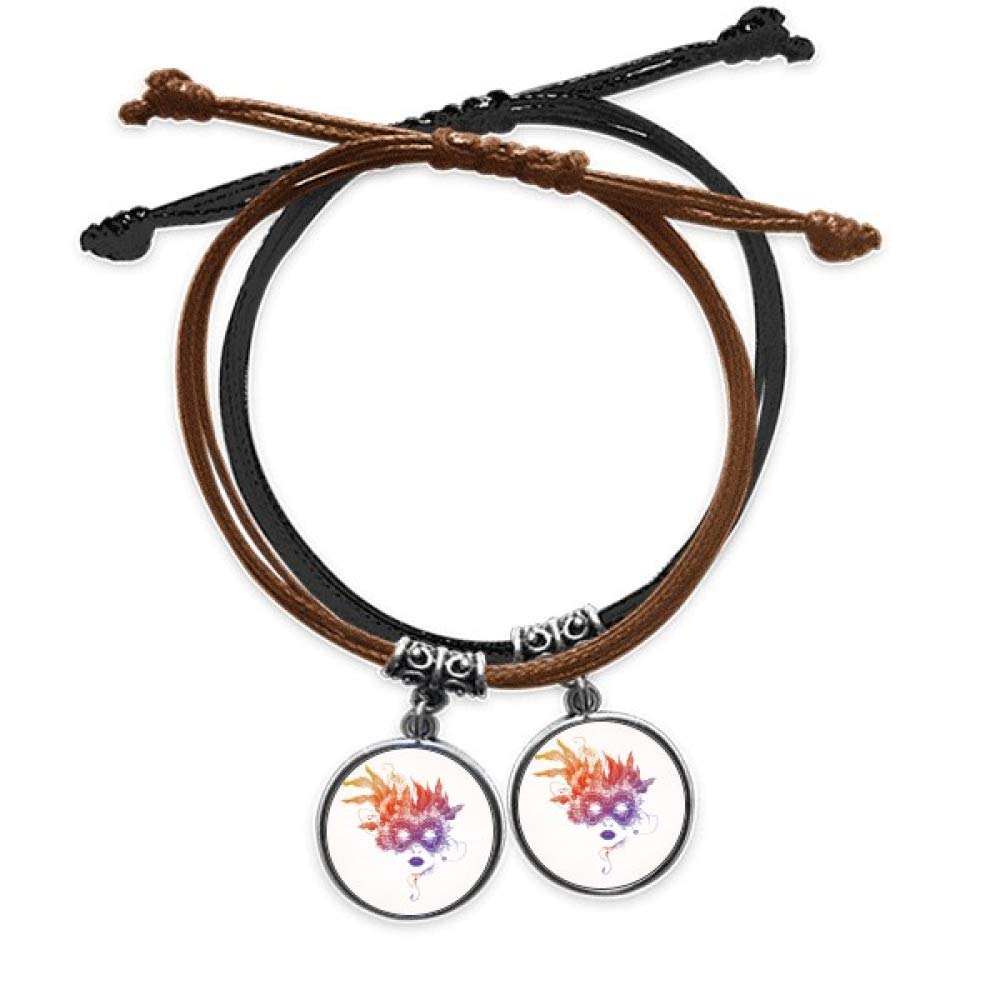 Carnaval de Venise bracelet cuir double idée cadeau amoureux - 5