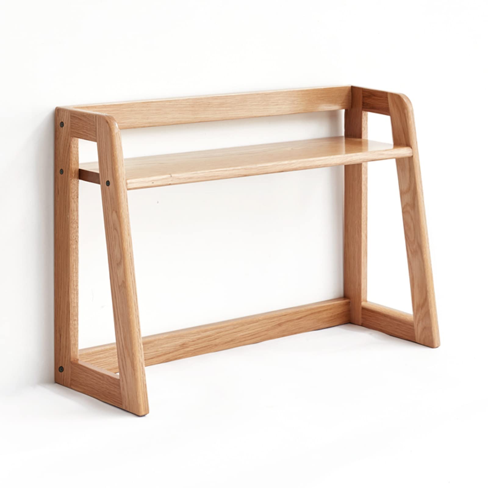 Lshtshf-ou Wood Desktop Bookshelf Display Rack, Storage Organizer For Office And Study(Natural,31.5x17.1x7.9inch)