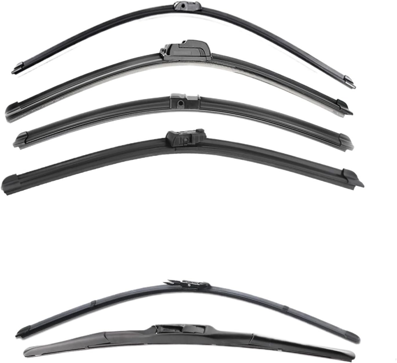2 Pcs Car Wiper Rubber Strip Filler Suitable For 6mm Frameless Wiper Blades Car Parts 26 Inches-32 Inches Can Cut Wiper Rubber Strip(32inch)