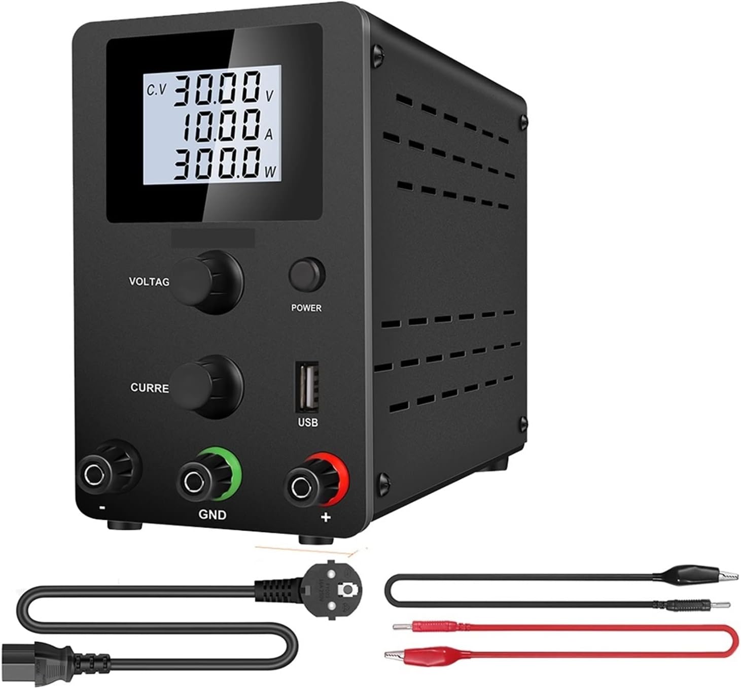 可変電源 Switching Lab 調整可能な DC 電源 30V 10A ベンチ安定化電圧レギュレータ電源 広く使用されています