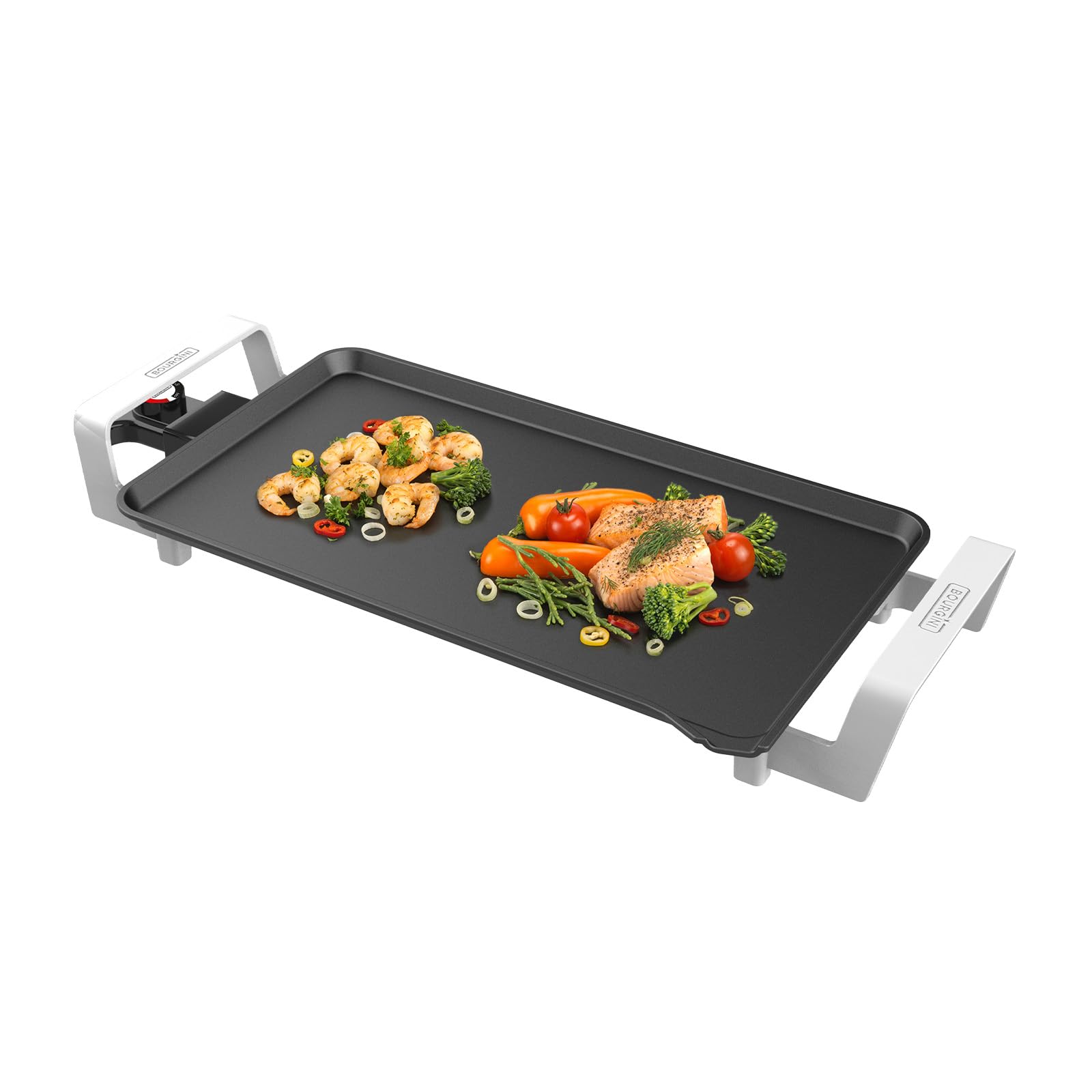 Bourgini Elements - Grillplatte - Grillplatte - PFAS Freie Keramikbeschichtung - 46 x 26 cm - GRS zertifizierte Recycling-Materialien