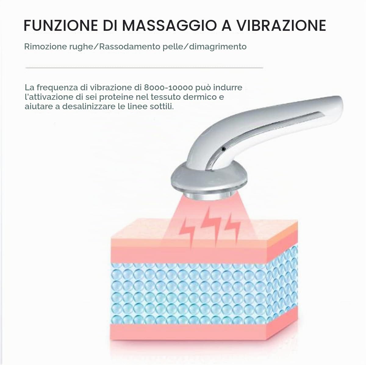 6 in 1 Massaggiatore Viso Corpo Ad Ultrasuoni, Cavitazione Ad Ultrasuoni EMS Macchina Dimagrante, Massaggiatore Corpo Cura Del Viso Terapia A Infrarossi LED