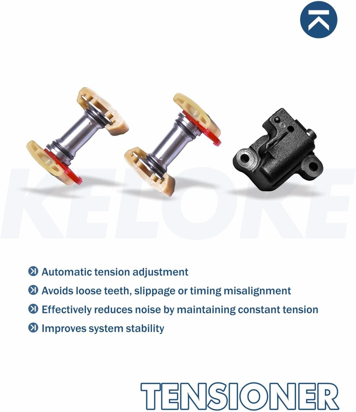 KELOKE 21-Pcs Engine Timing Chain Kit with VVT Sprocket Compatible with 2011 2012 2013 Ford F-150 F150 V6 3.5L, with VVT Solenoids, Replace# 9-0738SAVVT1