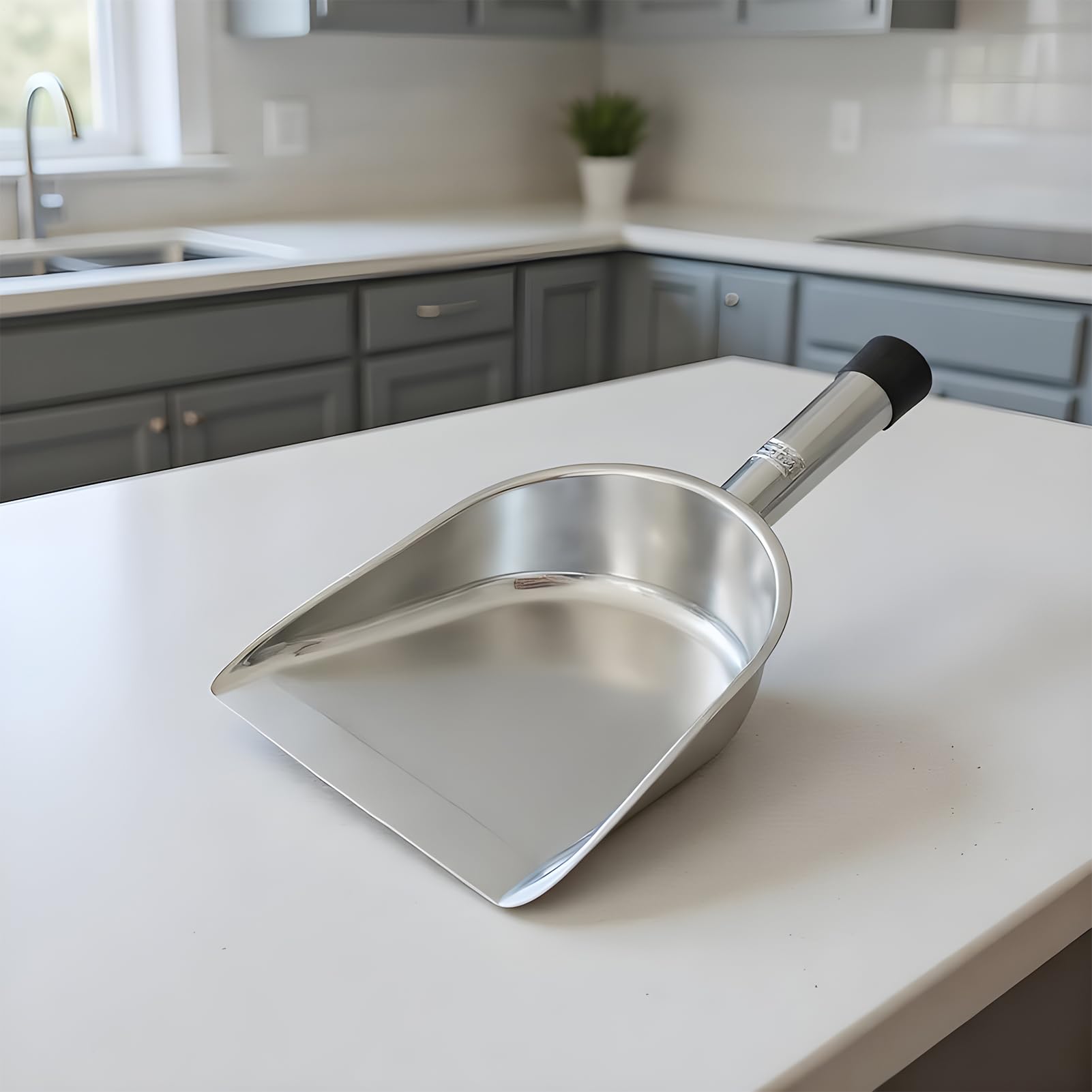 Pala para Harina de Metal - Utensilio De Cocina De Acero Inoxidable | Cuchara De Cocina Multiusos Ergonomica Para Granos Café Hielo
